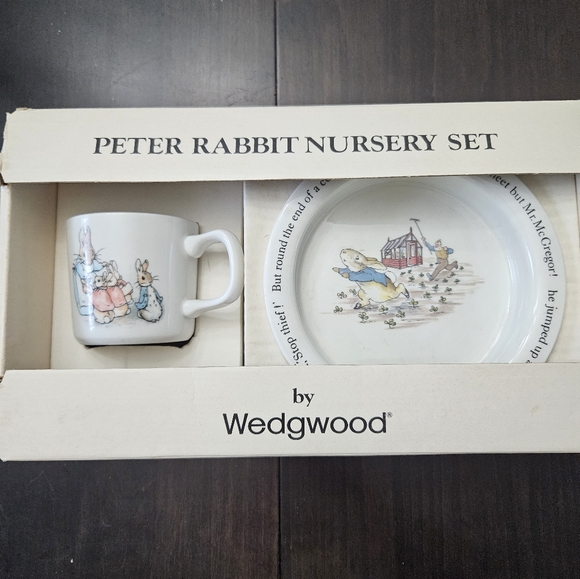 Wedgewood Nursery 3 Piece Set, Made In England - Picture 7 of 12
